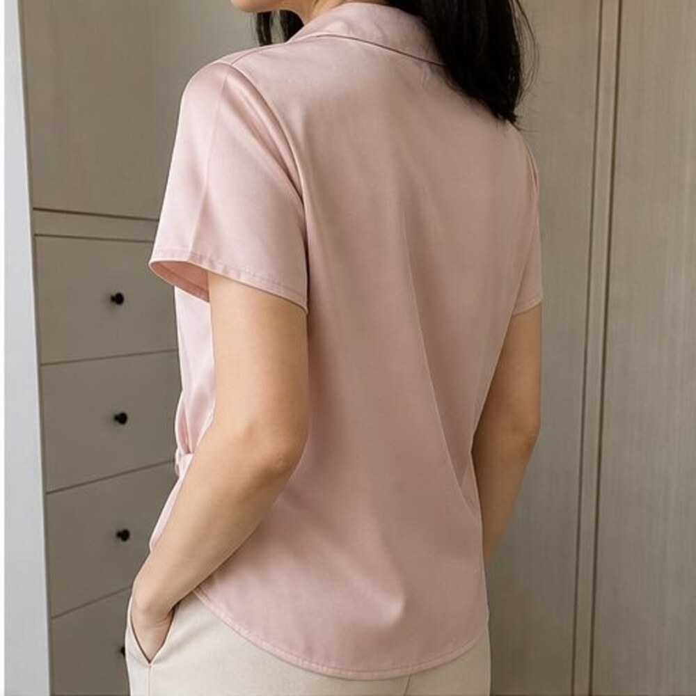Blush Ruffle Blouse - Picture 3 of 6